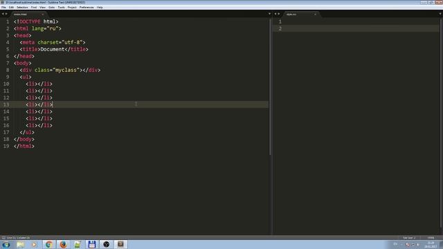 Sublime-text 3 - Emmet, LiveReload и много всего интересного. смотреть онлайн