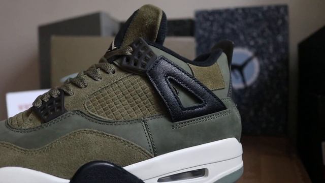Air Jordan 4"Olive Canva" смотреть онлайн