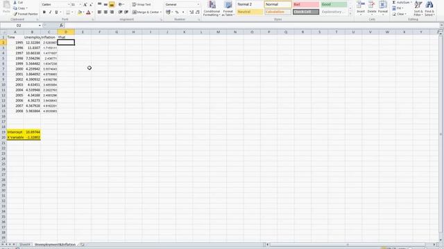 EC6054-2012 Tutorial 2 - Estimating a Linear Regression in Excel смотреть онлайн