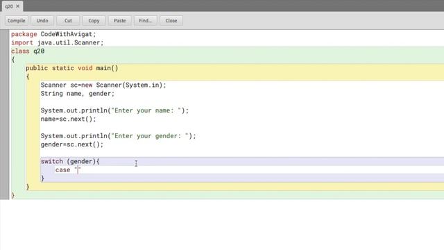 Program To Accept Name And Gender To Print The Name Prefix With Switch Case | Java Tutorial смотреть онлайн