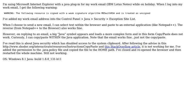 Copy/Paste not working in Java application смотреть онлайн