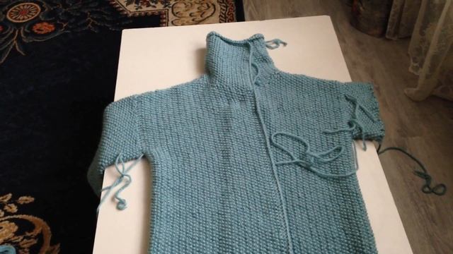 Кардиган-халат. Мастер класс. Часть № 2 смотреть онлайн