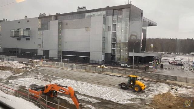 Северный дублёр кутузовского проспекта (СДКП) из окна электрички МЦД 1 от Кунцево до Москва-СИТИ смотреть онлайн