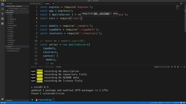19Adding CORS to GraphQL смотреть онлайн