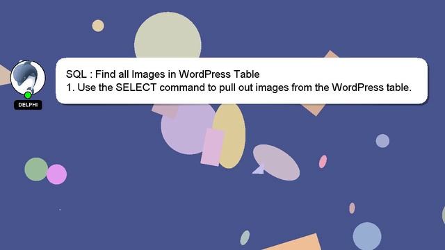 SQL : Find all Images in WordPress Table смотреть онлайн