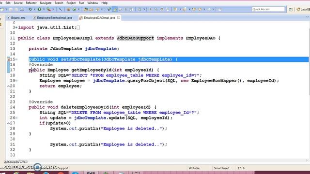 64.Making use of JdbcDaoSupport using XML смотреть онлайн