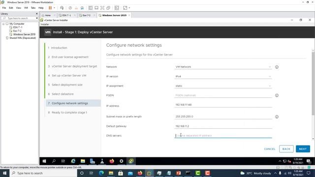 VCenter 7.0 : How To Download, Install And Config The VMware VCenter Server Appliance 7.0 (VCSA 7.0