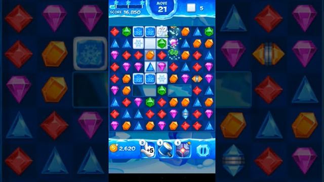 Jewel Pop Mania:Match 3 Puzzle Level 128 ( Ice Cream Town Episode ) - Walkthrough ( No Booster ) смотреть онлайн