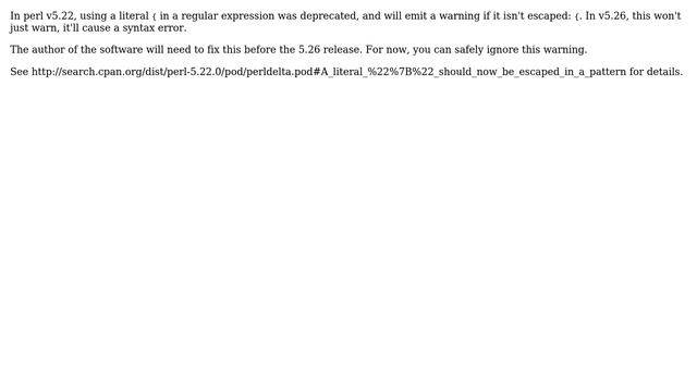 Unix & Linux: automake error: Unescaped left brace in regex is deprecated (5 Solutions!!) смотреть онлайн
