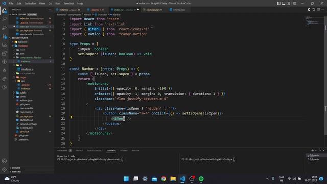 Make a personal blog with Next and sanity: Hamburger Menu (04) смотреть онлайн