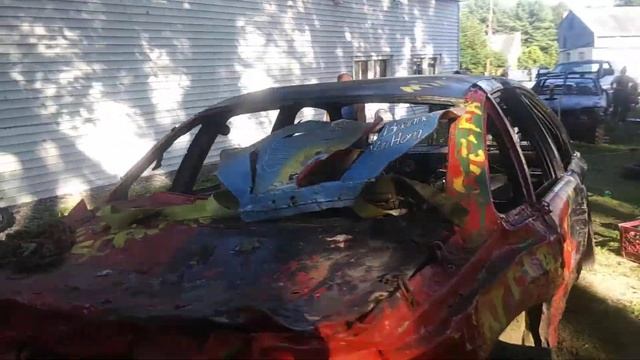 1993 Ford Crown-Victoria demolition derby car with STRAIGHT PIPED CHEVROLET 305V8!! смотреть онлайн