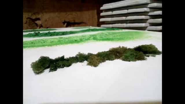 Декоративный кирпич из гипса, с имитацией мха из поролона смотреть онлайн