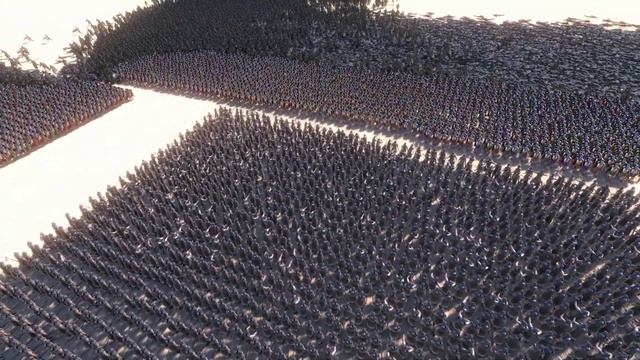 30,000 GALLIC ARMY vs 30,000 ROMAN ARMY | Ultimate Epic Battle Simulator смотреть онлайн
