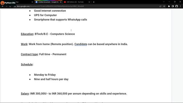 Software Developer Intern | IT Job Notifications | Software Jobs | Python Developer Job Role смотреть онлайн