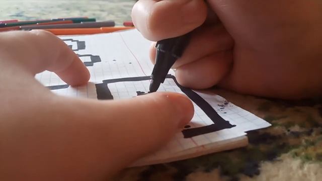 Как нарисовать Алмазную Броню из Майнкрафта по клеточкам !