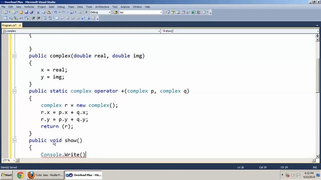 Overloading Plus Operator In C#.Net Tamil смотреть онлайн
