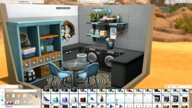 BLUE LAUNDRY ROOM | The Sims 4: LAUNDRY DAY STUFF PACK (No CC) смотреть онлайн