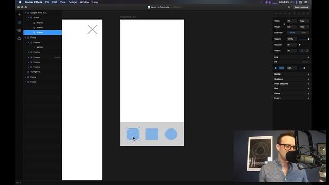 Live With Level Up Tuts - Framer X First Look смотреть онлайн