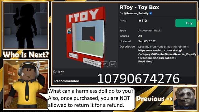 Child's Play - Chucky Roblox Cosplay Showcase смотреть онлайн