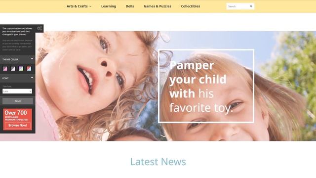 Toys Shop PrestaShop Theme by WT Website Template - 52844 смотреть онлайн