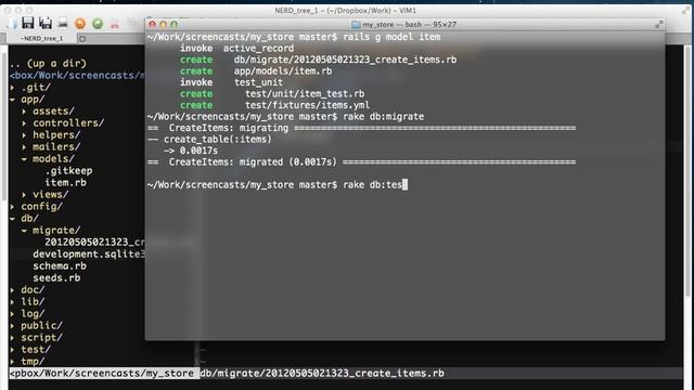 Научись Rails: модели и миграции (эпизод 2) смотреть онлайн