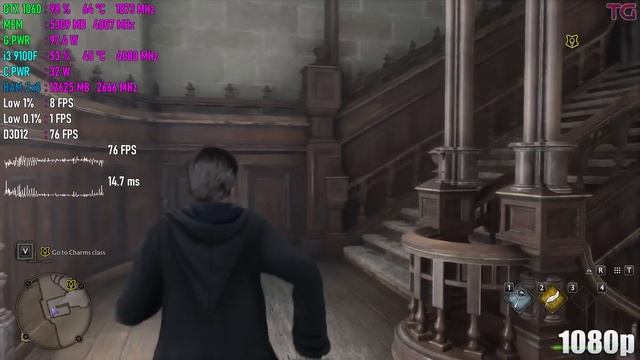 Hogwarts Legacy : GTX 1060 + i3 9100F | 1080p смотреть онлайн