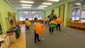 Открытое занятие по фитбол-гимнастике. Шаймерденова Л.А.