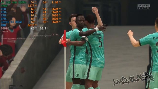 FIFA 21 - RX 550 4GB + I3 4160 (1600x900 100fps+?)