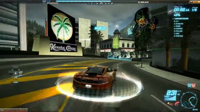 [old NFS World] Starlight Street за 1:48 сек, без апов, на MCLAREN MP4-12C смотреть онлайн
