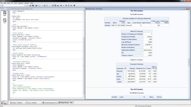 Limited Dependent Variable Models in SAS смотреть онлайн