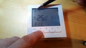 Настройка термостата BEOK BOT-313W