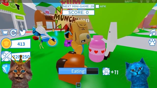 СИМУЛЯТОР ТОЛСТЯКА И ОБЪЕДАШЕК в ROBLOX! КУШАЙ ВСЕХ КОТИК ИГРОМАН И КОТЁНОК ЛАЙК смотреть онлайн