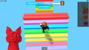 Паркур от Кальмара в Роблокс с Котенком Ав Escape Easy roblox