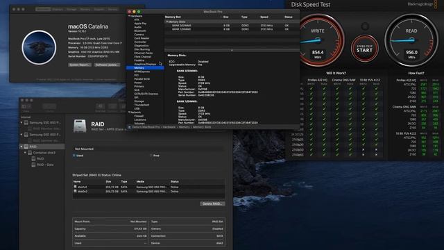 MacBook Pro 17" late 2011 dual SSD in RAID0, 2133Mhz 16GB RAM, Catalina 10.15.3, BT 4.2 USB 3.0 смотреть онлайн