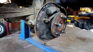 Hyundai Porter 2006 года  Хундай Портер Тагаз Замена задних барабанных колодок