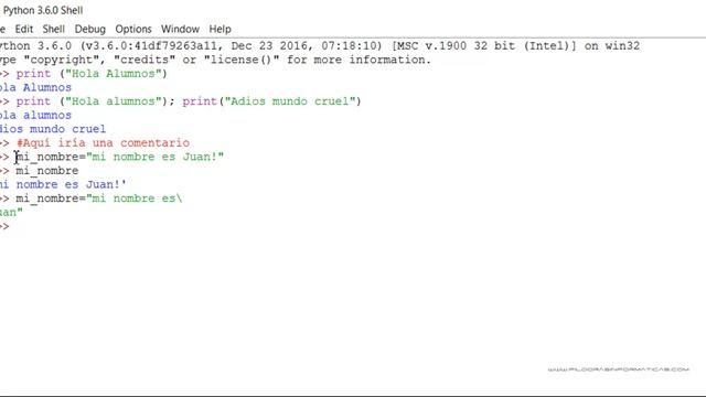 Curso Python. Sintaxis Básica I. Vídeo 3 смотреть онлайн