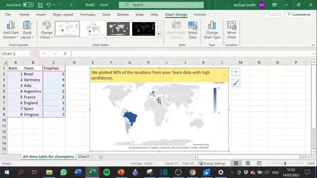 How to use Map charts in excel (office 365 version) смотреть онлайн