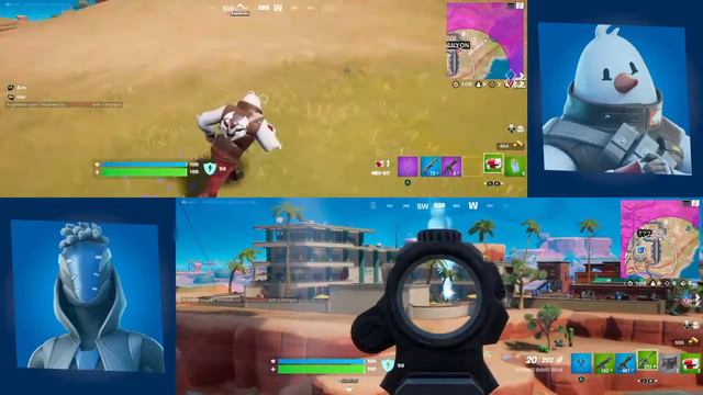 Playing Fortnite With Split Screen And Win