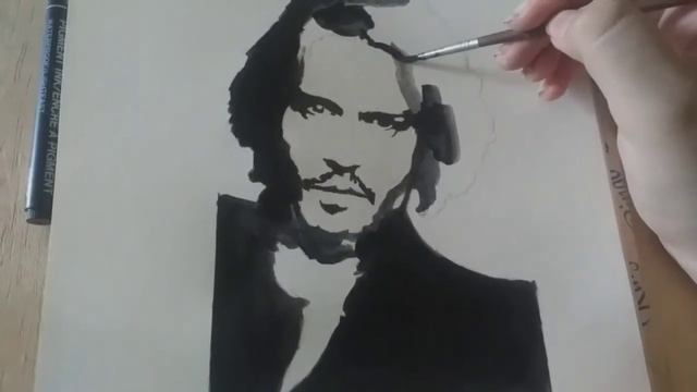 Jonnny deep || vector sketch || full video || Hareem's art~ смотреть онлайн