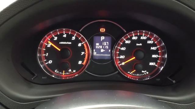 2012 Subaru Exiga 2.0 i-S speedometer смотреть онлайн