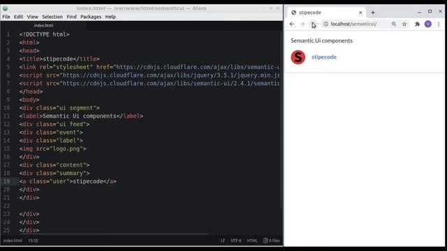 Coding semantic ui interactive feeds|ui feeds|semantic ui styled feeds|web feeds|semantic ui feeds смотреть онлайн