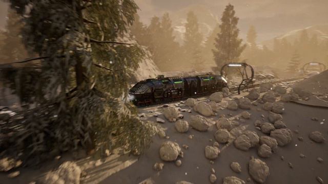 CYBERPUNK TRAIN  #3d #unrealengine