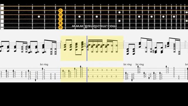 21 Guns -Green Day # Acoustic guitar lesson note tabs смотреть онлайн