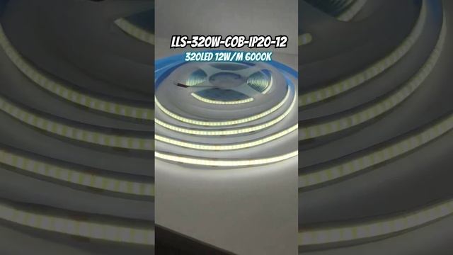 Світлодіодна стрічка 12В з COB діодами і потужністю 12Вт/м смотреть онлайн