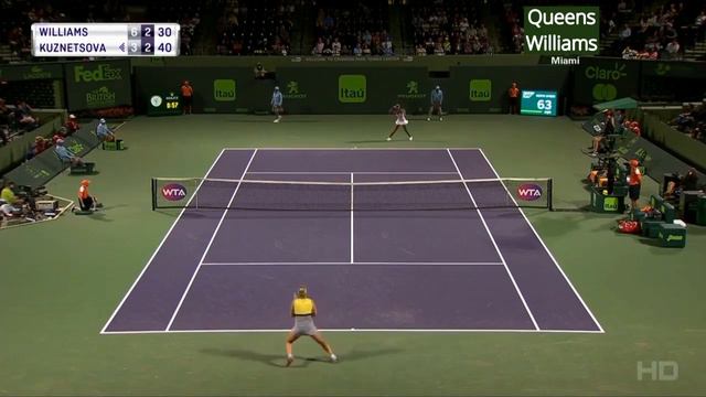 Venus Williams v. Svetlana Kuznetsova - Miami 2017 R4 Highlights смотреть онлайн