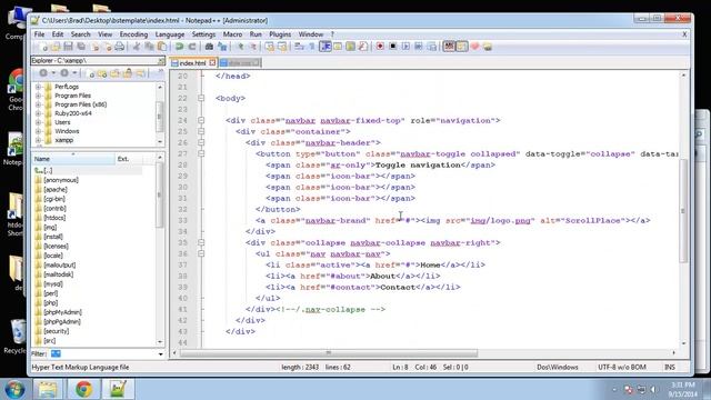 Learn How to Create an Animated Bootstrap Template with HTML - Part 3 смотреть онлайн