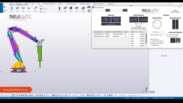 ParaMatic Clash Detection and Rotation Tool for Tekla V2 - Application Use Case смотреть онлайн