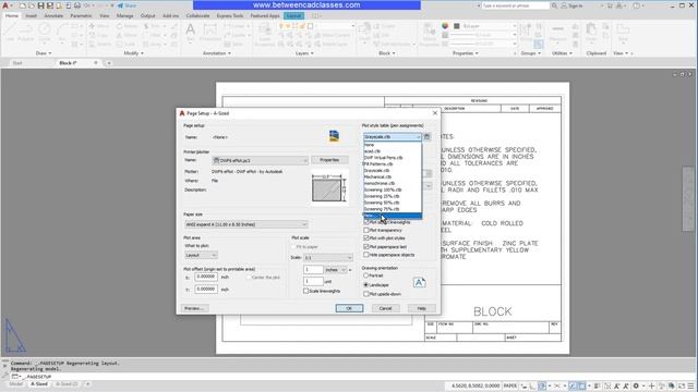 Color Dependent Plot Style Tables in AutoCAD смотреть онлайн