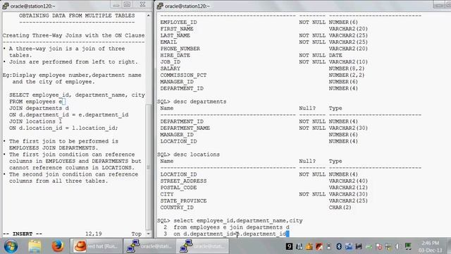 5.9 Creating three way joins with the ON clause смотреть онлайн