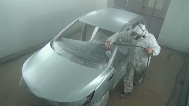 Полная покраска авто серебром, для новичков.mp4 смотреть онлайн